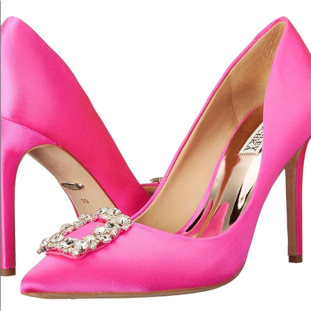 Badgley Mischka Cher hot pink pumps 7.5